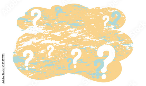 Vector Banner With Question Mark Frame For Text Frame For The