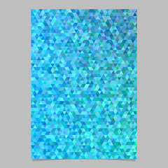 Poster - Color abstract brochure template design - polygonal vector background