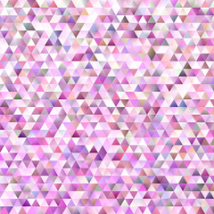 Poster - Abstract gradient tiled triangle pattern background - vector mosaic graphic design with colorful regular triangles