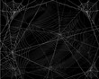 Black Halloween background with spiderwebs