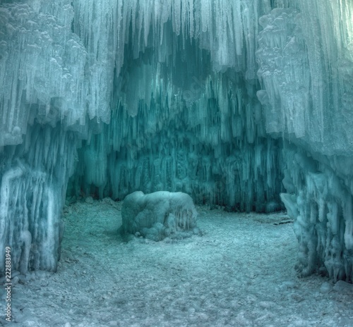 Fotografie, Obraz Castles made of snow and Ice are a Winter Tradition in Minnesota