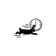 Poster - rabbit speed icon. Element of speed icon for mobile concept and web apps. Detailed rabbit speed icon can be used for web and mobile