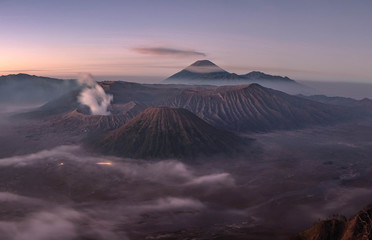 Wall Mural - beautiful sky location Mount Bromo East Java, Indonesia.