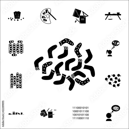 Fotografía Mess in socks icon. chaos icons universal set for web and mobile