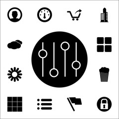 Poster - mixer buttons in a circle icon. web icons universal set for web and mobile