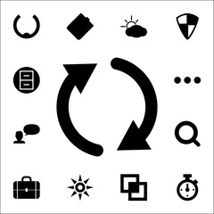 Poster - reboot sign icon. web icons universal set for web and mobile