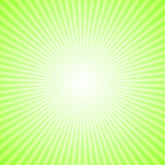 Poster - Dynamic ray burst background - lime green gradient vector design from radial stripes