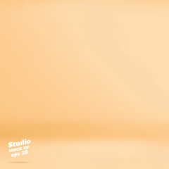 Aufkleber - Vector Empty pastel peach color studio room background ,Template mock up for display of product,Business backdrop.