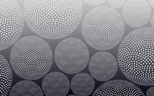 Abstract Background Filled With Dotted Spheres In Silver Shades