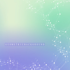 Poster - Big data visualization. Graphic abstract background communication. Perspective backdrop. Minimal array. Digital data visualization. Representing the global, international meaning. Vector illustration.