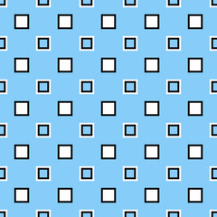 Poster - Abstract seamless square pattern design background - colored vector illustration