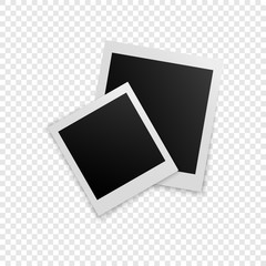Wall Mural - retro photo frames with shadows. vector illustration