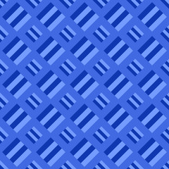 Poster - Blue abstract repeating square pattern design background - colored vector illustration