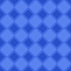 Poster - Blue abstract repeating square pattern design background - colored vector illustration