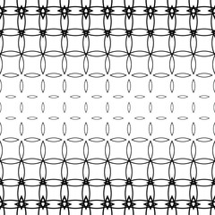 Poster - Abstract geometric black and white pattern background