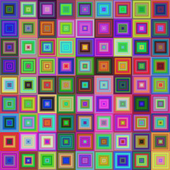 Poster - Colorful square tile mosaic vector background design