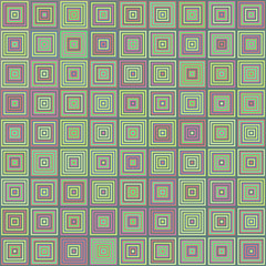 Poster - Abstract striped concentric square mosaic pattern background