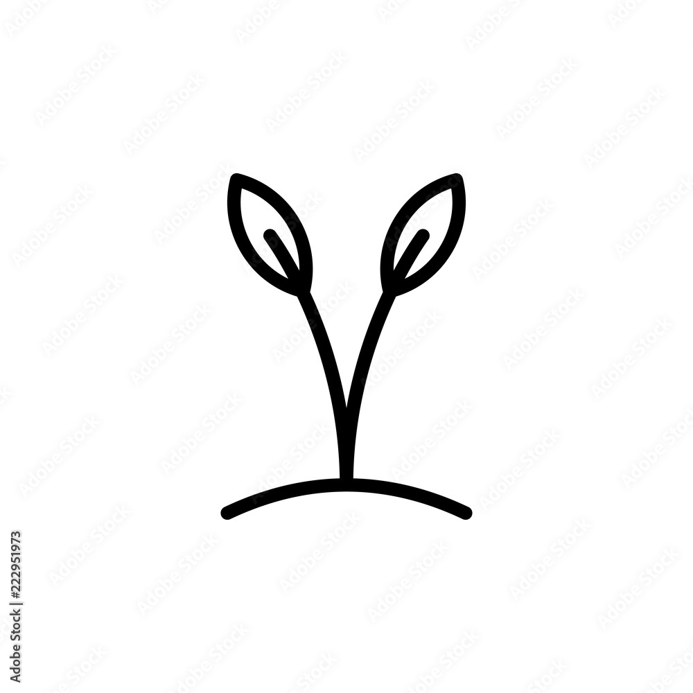 sprout icon. Element of autumn icon for mobile concept and web apps ...