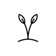 sprout icon. Element of autumn icon for mobile concept and web apps. Thin line sprout icon can be used for web and mobile