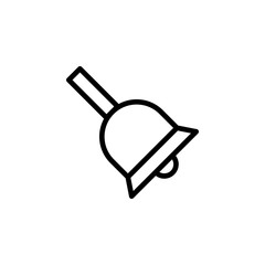 Poster - bell icon. Element of autumn icon for mobile concept and web apps. Thin line bell icon can be used for web and mobile