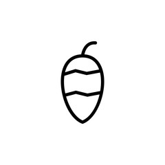 Poster - acorn icon. Element of autumn icon for mobile concept and web apps. Thin line acorn icon can be used for web and mobile
