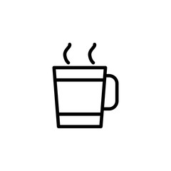 Poster - tea icon. Element of autumn icon for mobile concept and web apps. Thin line tea icon can be used for web and mobile