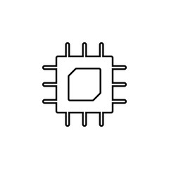 Poster - GPU icon. Element of Internet related icon for mobile concept and web apps. Thin line GPU icon can be used for web and mobile