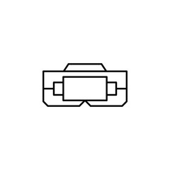 Poster - virtual reality icon. Element of Internet related icon for mobile concept and web apps. Thin line virtual reality icon can be used for web and mobile