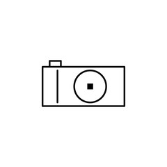 Poster - photo camera icon. Element of Internet related icon for mobile concept and web apps. Thin line photo camera icon can be used for web and mobile
