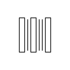 Poster - barcode icon. Element of Internet related icon for mobile concept and web apps. Thin line barcode icon can be used for web and mobile