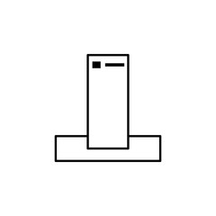 Poster - charger icon. Element of Internet related icon for mobile concept and web apps. Thin line charger icon can be used for web and mobile