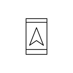 Poster - GPS icon. Element of Internet related icon for mobile concept and web apps. Thin line GPS icon can be used for web and mobile