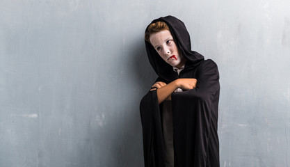 Wall Mural - Boy in vampire costume for halloween holidays