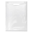 Plastic Bag on white background,white plastic bag.Realistic Shopping Bag for branding and corporate identity design.Vector.