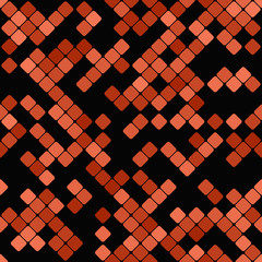 Poster - Geometrical diagonal square mosaic pattern background - vector design