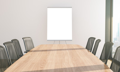 Wall Mural - presentation paper business board at conference room