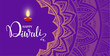 © redboxart - Happy Diwali lettering wallpaper design template. illustration of burning Diwali diya oil lamp for light festival of India.