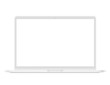 © lembergvector - Realistic white laptop ultrabook front view mockup isolated. Vector illustration.