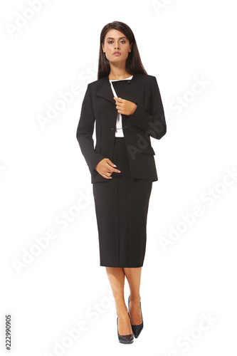woman in black skirt