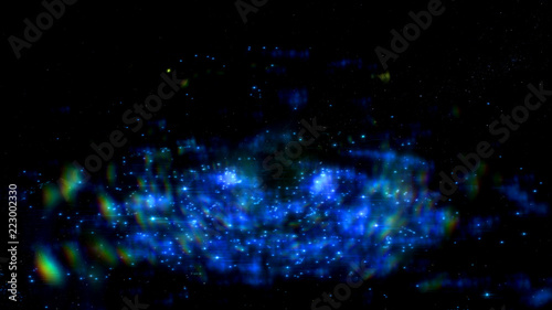 Abstract Lightning Space Footage On Black Background Space Galaxy