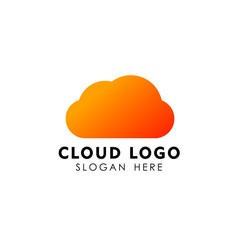 Poster - Cloud logo design template vector icon