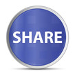 Share blue round button