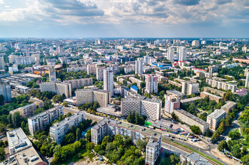 Canvas Print - Aerial view of the National Technical University of Ukraine, also known as Igor Sikorsky Kyiv Polytechnic Institute