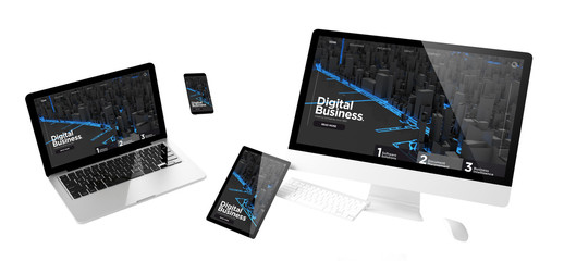 Poster - flying devices digital business responsive website