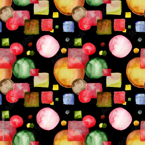 Cartoon style seamless pattern