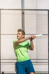 Wall Mural - Man playing padel