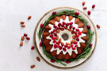Christmas Pound Cake With Cranberries