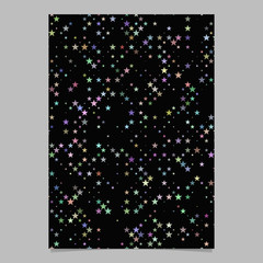 Poster - Pentagram star pattern poster template - vector document background graphic