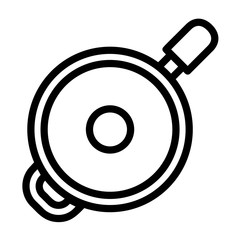 Poster - Saute fry pan icon. Outline saute fry pan vector icon for web design isolated on white background