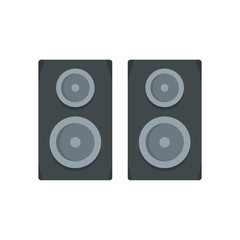 Poster - Studio speakers icon. Flat illustration of studio speakers vector icon for web design